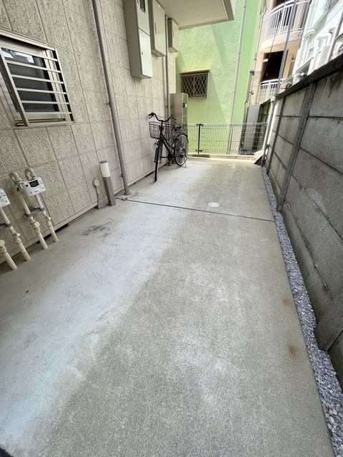 Rivierのエントランス|自転車駐輪スペース
