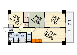 【間取り】 | コレクション和泉府中 | 反転間取り