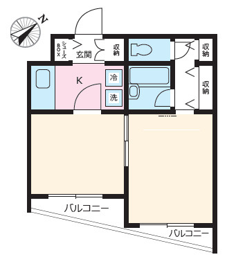 ワイケービー桜台の間取り