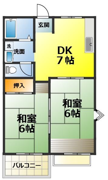ハイツニューヒノオの間取り