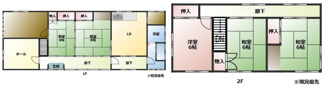 【間取り】 | 寒河江市元町　売戸建