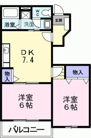【間取り】 | キャンパニュールＡ棟