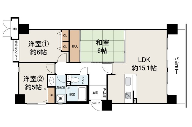 アドリーム金剛の間取り|リフォームの詳細はお問合せください。