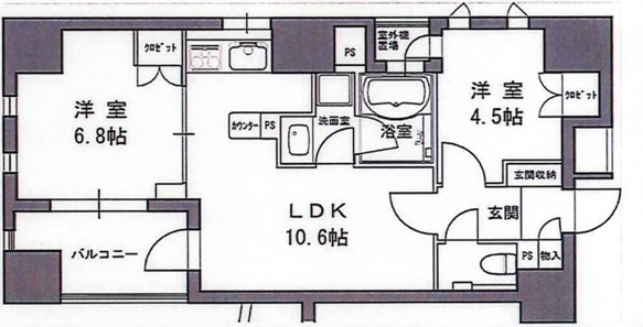 リビオレゾン小石川の間取り