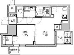 S-RESIDENCE堺筋本町Unoの間取り