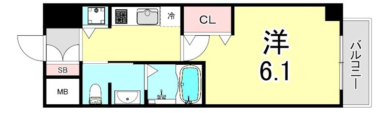 エスリード西宮北口第2の間取り