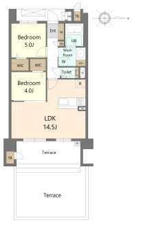 S-RESIDENCE愛宕SOUTHの間取り