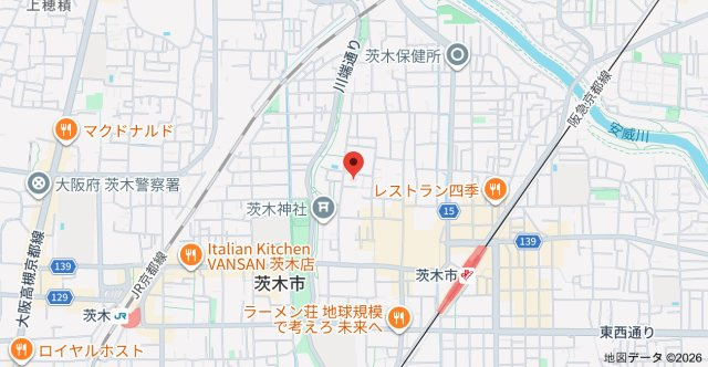 レストフォルム茨木の地図