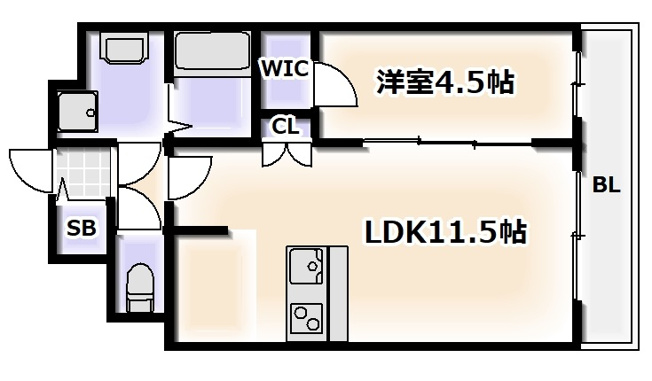 【間取り】 | プレサンス大正フレンジ