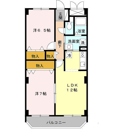 エルロード住吉7号館の間取り
