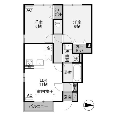 【間取り】 | オペラハウス青柳町Ⅱ | オペラハウス青柳町Ⅱ