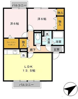 プルミエビジューA棟の間取り