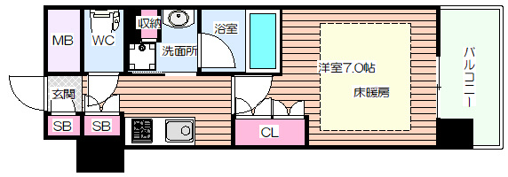 【間取り】 | アーバネックス江坂広芝