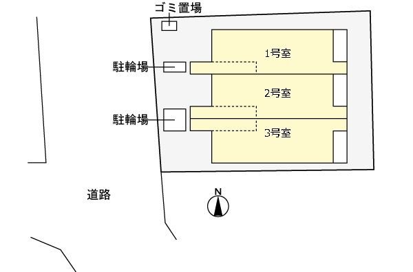 アンソレイユの駐車場