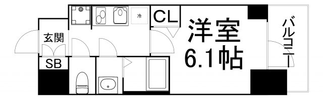 【間取り】 | プレサンス松屋町ヴィゴラス