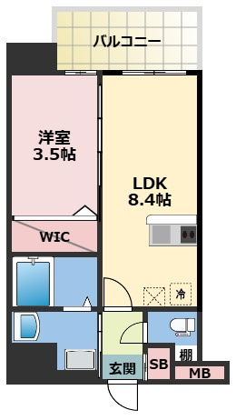 Luxe玉造南の間取り