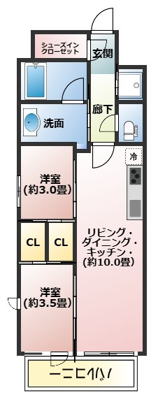 リビオメゾン新大阪の間取り