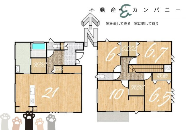 堀江町の中古戸建の間取り