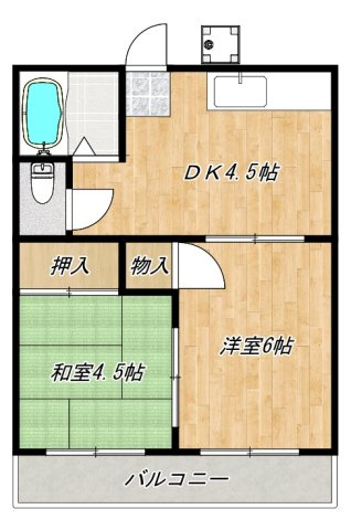 サニーコーポまさもとⅠの間取り
