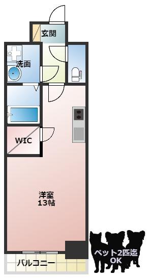 PHOENIX難波EASTの間取り