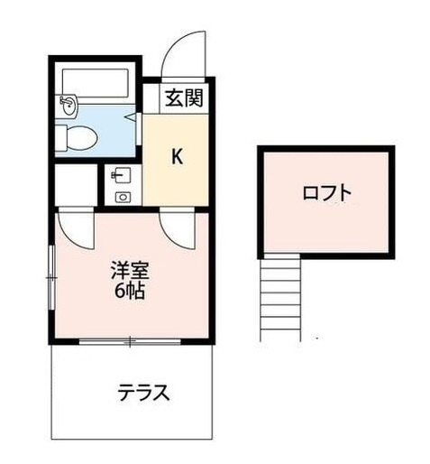 ステラハウスＢ棟の間取り|間取りです。