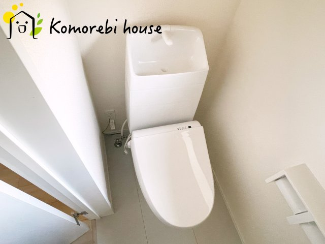 第3上尾市中分　新築一戸建て　ハートフルタウン　Aのトイレ|26.8.24　撮影済み