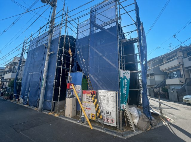 高槻市大塚町　第1期　新築一戸建ての外観|現在の進捗状況です！順調に作業進行中、完成が待ち遠しいです！詳細の間取り等、お気軽にお問い合わせください！