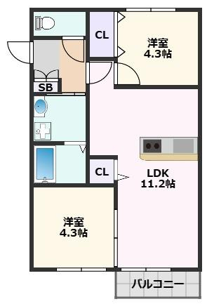 【間取り】 | 千里山東4丁目PJ