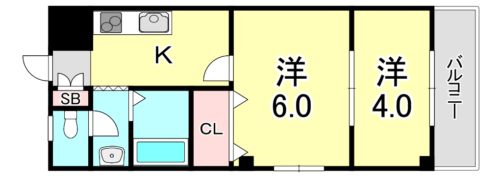 八尾マンションの間取り