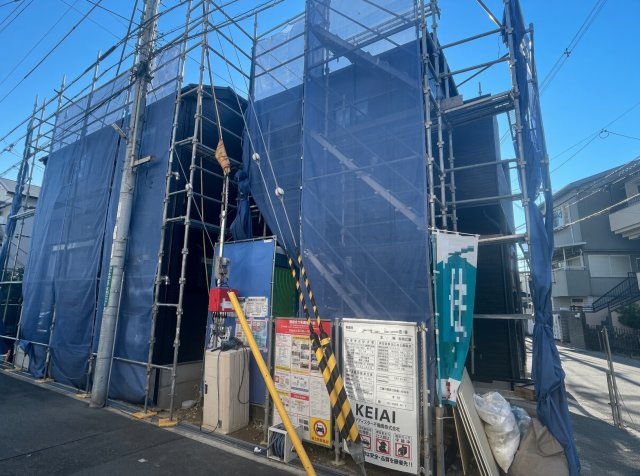 高槻市大塚町　第1期　新築一戸建ての外観|現在の進捗状況です！順調に作業進行中、完成が待ち遠しいです！詳細の間取り等、お気軽にお問い合わせください！
