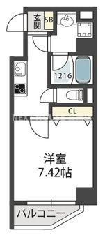モンサンミッシェル北浜の間取り