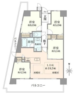 【間取り】 | ラフィネス西宮北口サウスコート