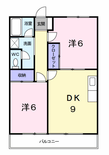 グラスガーデンⅡの間取り