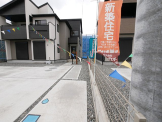 【周辺】 | 中央市成島 オール電化新築戸建 全2棟 2号棟 南道路 車3 | 敷地東側境界