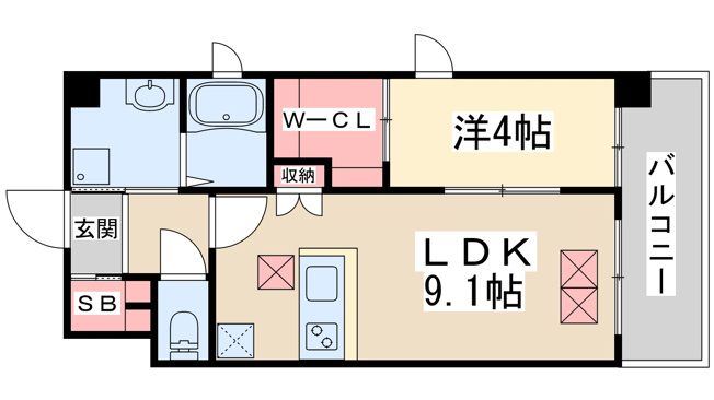【間取り】 | スプランディッド新大阪DUE