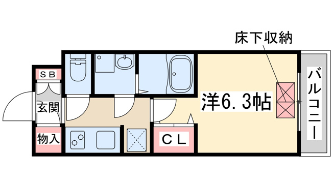 【間取り】 | スプランディッド新大阪DUE