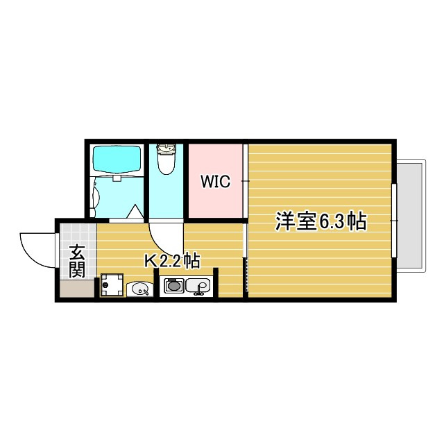 flat福井　A棟の間取り