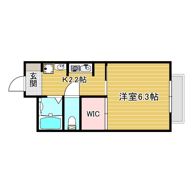 flat福井　B棟の間取り