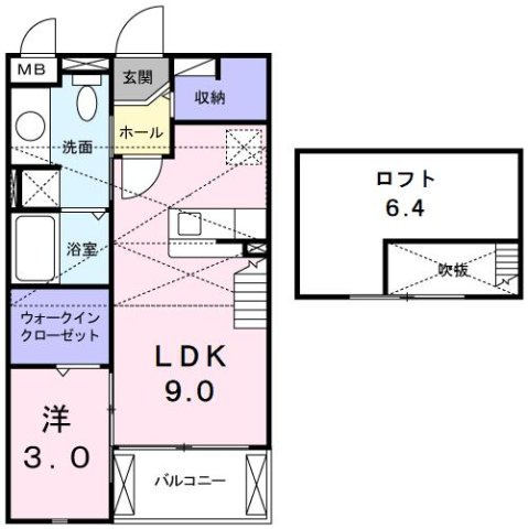 アルバーダ　ウノの間取り