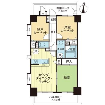ライオンズマンション本川越駅前の間取り