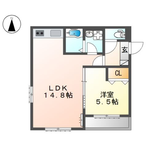 ヴァンベール大日の間取り
