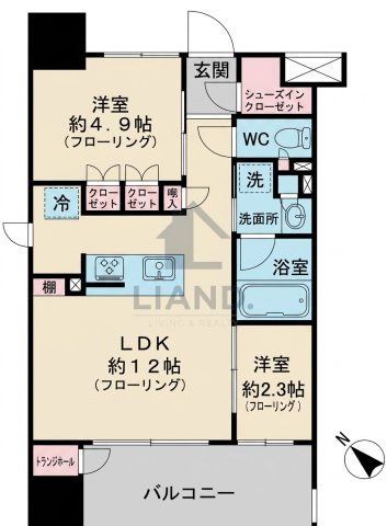 パークリュクス博多駅前　東住吉小学校区の間取り|パークリュクス博多駅前