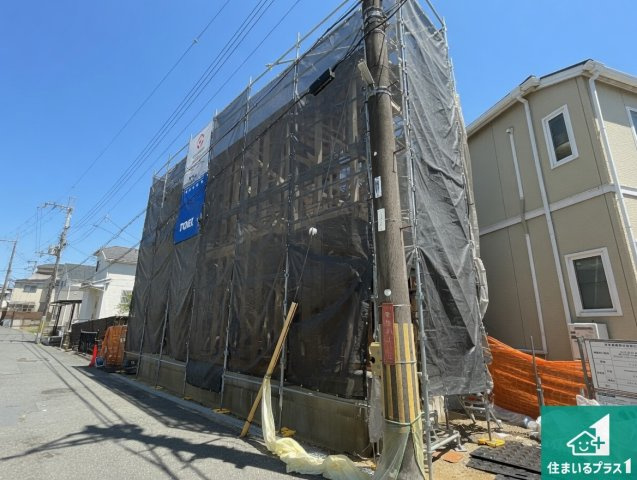 枚方市養父東町　新築一戸建ての外観|現在の進捗状況です！順調に作業進行中、完成が待ち遠しいです！詳細の間取り等、お気軽にお問い合わせください！