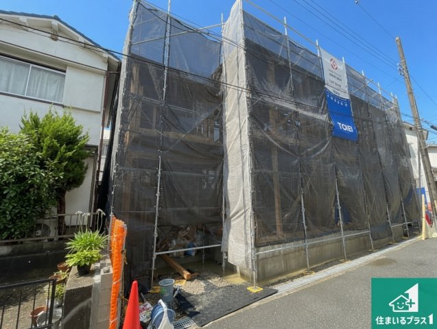 枚方市養父東町　新築一戸建ての外観|現在の進捗状況です！順調に作業進行中、完成が待ち遠しいです！詳細の間取り等、お気軽にお問い合わせください！