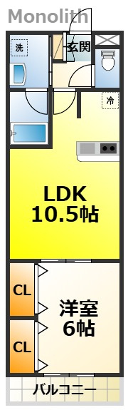 アンジェリーク府中の間取り