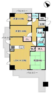 【間取り】 | セントラルステージ千里Ⅰ番館