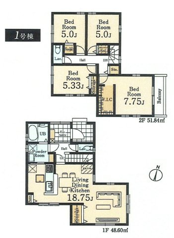 武蔵村山市大南1丁目　新築戸建全3棟