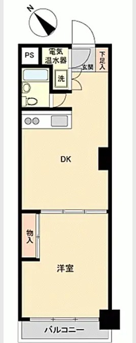長者町ビジネスマンションの間取り