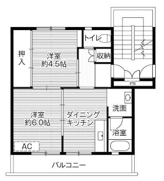 【間取り】 | ビレッジハウス境港第三2号棟