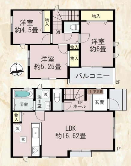 【間取り】 | 福岡市西区拾六町3丁目　A号棟（全2棟）【仲介手数料無料・0円】 | 平日、土日祝日もお好きな日時にご見学可能です。お気軽にお問合せ下さい。